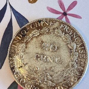 .20 cent piece coin from France dated 1905